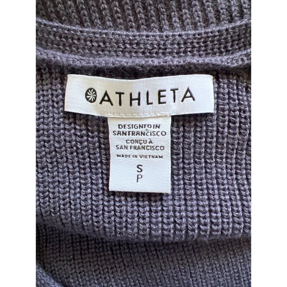 Athleta Hanover V-Neck Sweater S NWT in Plum - Picture 8 of 10